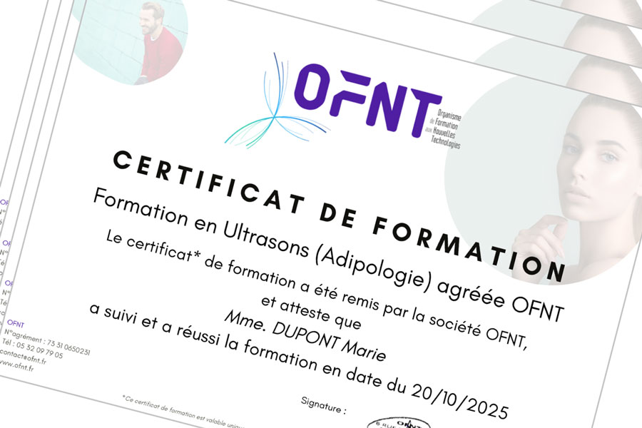 modèle attestation de formation appareil esthétique