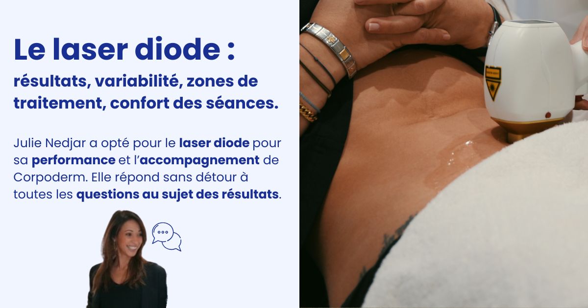 vignette l'avis de Julie Nedjar sur l'épilation laser diode
