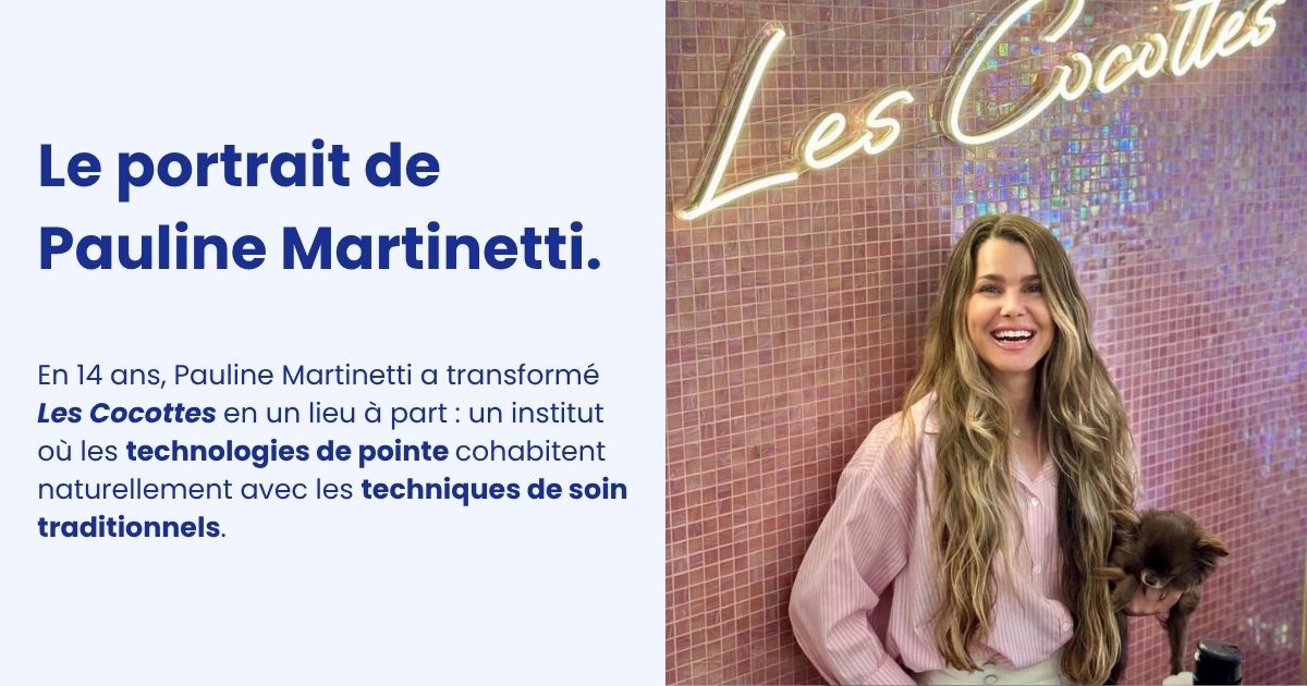 vignette portait de la gérante d'institut Pauline Martinetti par Corpoderm