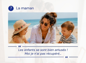 illustration vacances de maman