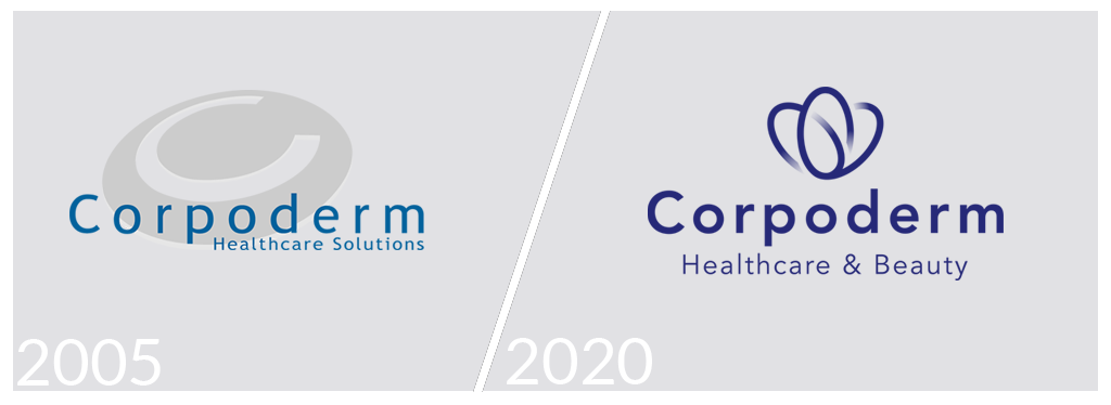 Changement logo corpoderm