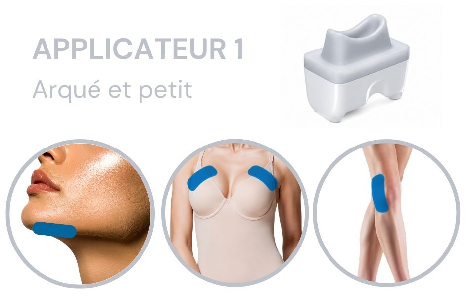 applicateur pour la cryolipolyse du double menton et zones étroites