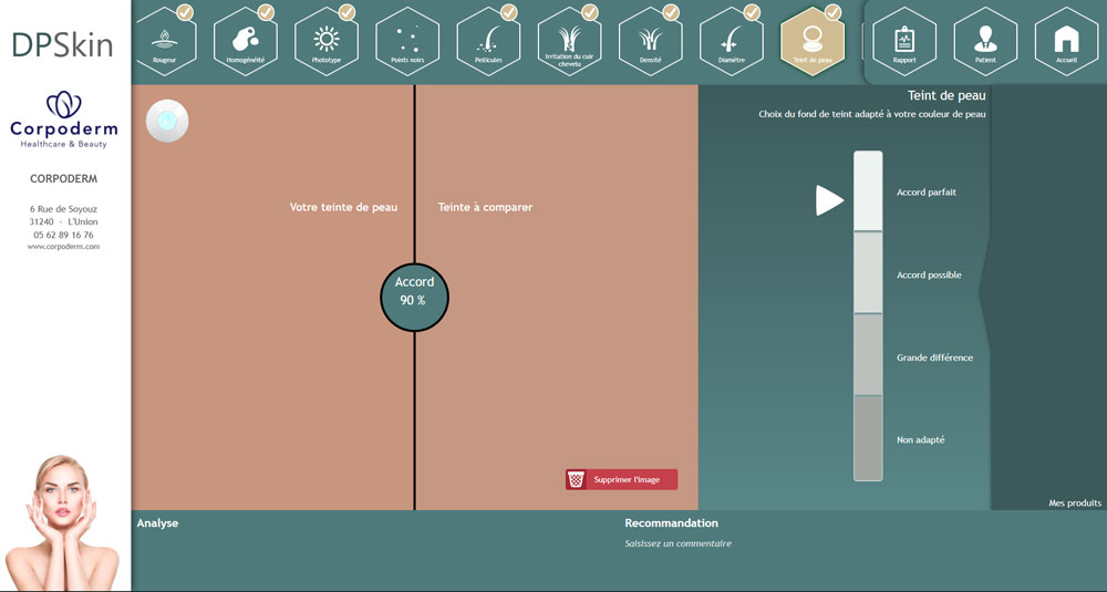 analyse pour un fond de teint accord parfait