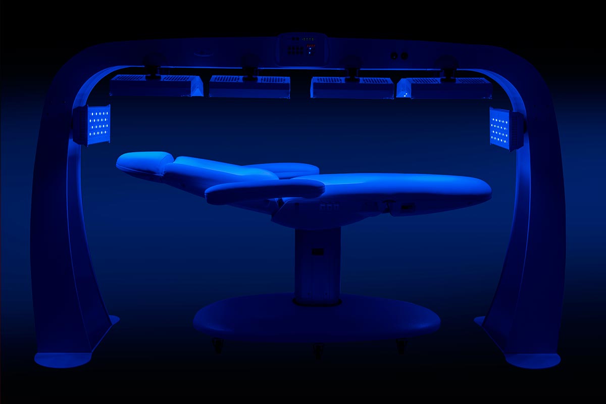 appareil led professionnel lumière bleue