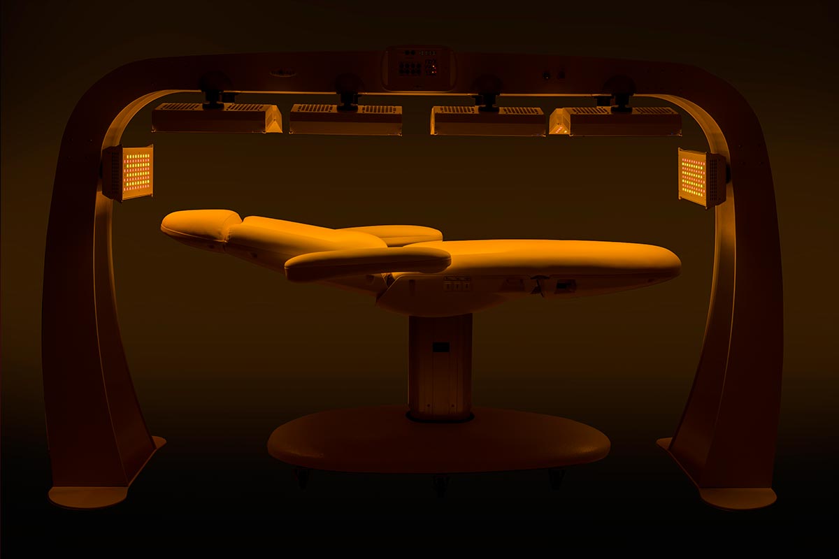 appareil led professionnel lumière jaune