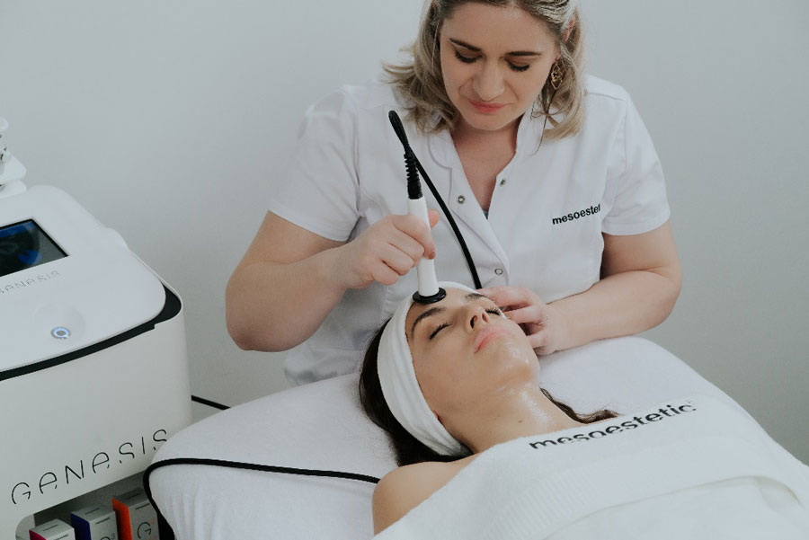 soin visage express en institut : radiofréquence visage Génésis