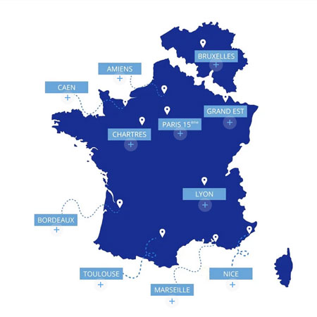 liste showroom Corpoderm en France