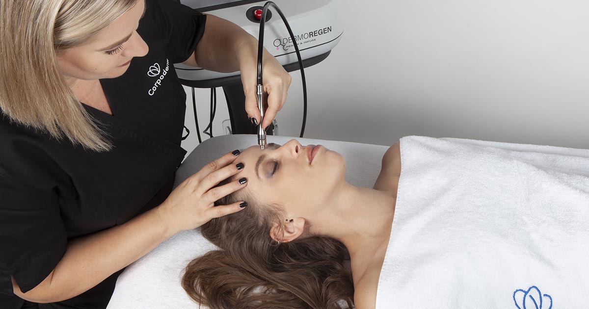 microdermabrasion visage avec Dermoregen