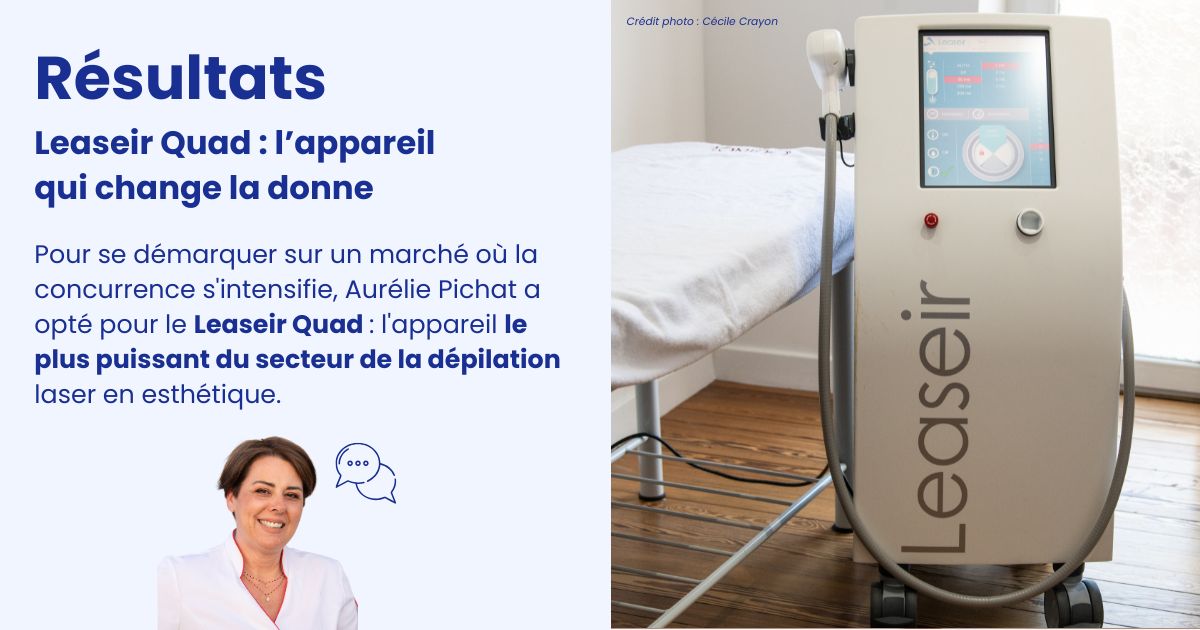 vignette expertise épilation Leaseir Quad laser le plus puissant 6000W