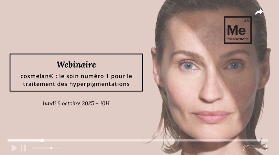 cover webinaire hyperpigmentation avec cosmelan