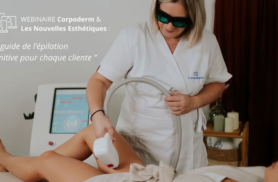vignette du webinaire Les Nouvelles Esthétiques et Corpoderm sur l'épilation laser