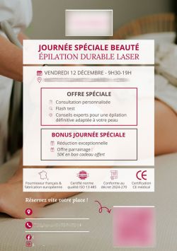 exemple d'événement marketing pour promouvoir l'épilation laser
