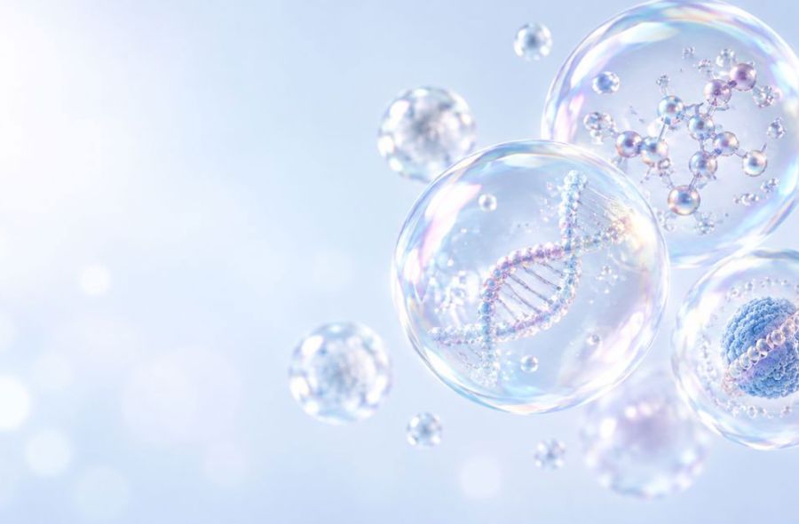illustration esthétique de molécules d'actifs cosmétiques épigénétiques