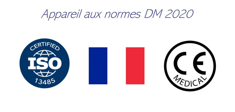 étiquette normes ISO 13485 fabrication française DM 2020 